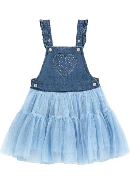 Kız Çocuk Denim Salopet