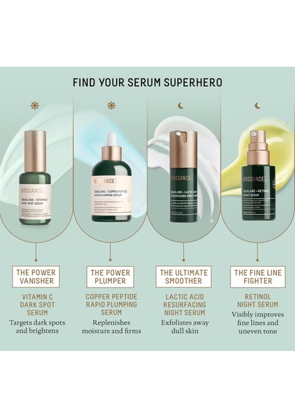 Squalane + Laktik Asit Yüzey Yenileyici Gece Serumu. Cildi Yumuşatmak ve Pürüzsüzleştirmek, Ince Çizgileri Azaltmak ve Cildi Aydınlatmak Için Peeling Aha