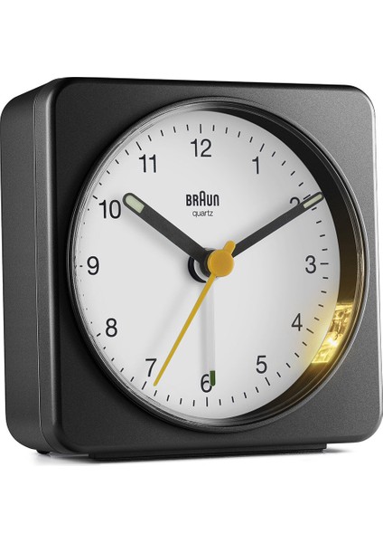 BC03BW Siyah-Beyaz Klasik Seyahat Analog Alarmlı Masa Saati fiyatları