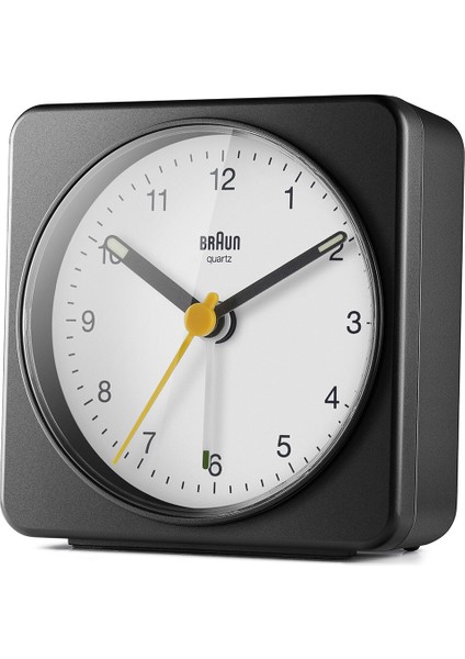 BC03BW Siyah-Beyaz Klasik Seyahat Analog Alarmlı Masa Saati modelleri