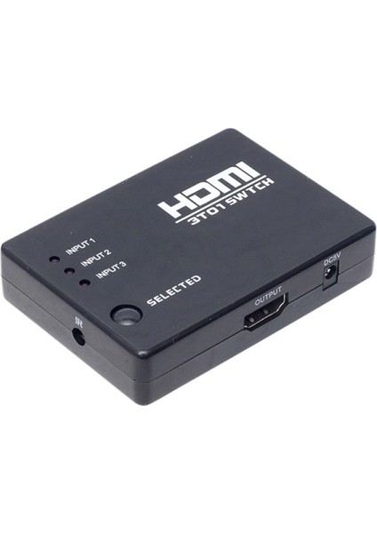 3 Giriş 1 Çıkış HDMI Swıtcher Toplayıcı Kumandalı Adaptörsüz (4887)