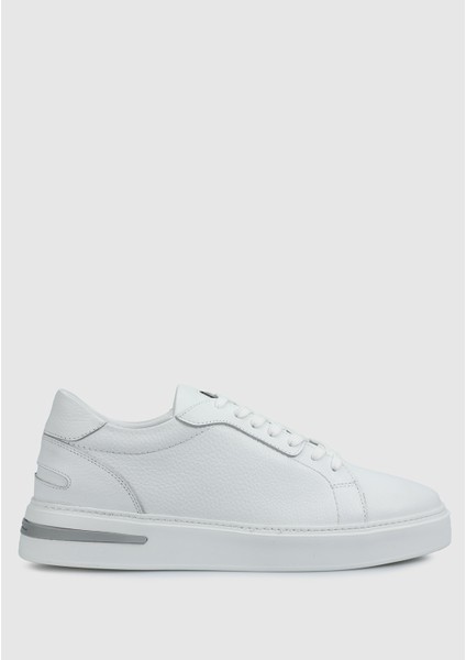 Beyaz Deri Erkek Sneaker