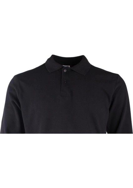 Padus Pamuk Polo Yaka Uzun Kollu T-Shirt Şık ve Konforlu İş ve Genel Kullanım