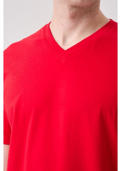 Galanthus V Yaka T-Shirt - Nefes Alabilir, Rahat ve Şık Tasarım fırsatları