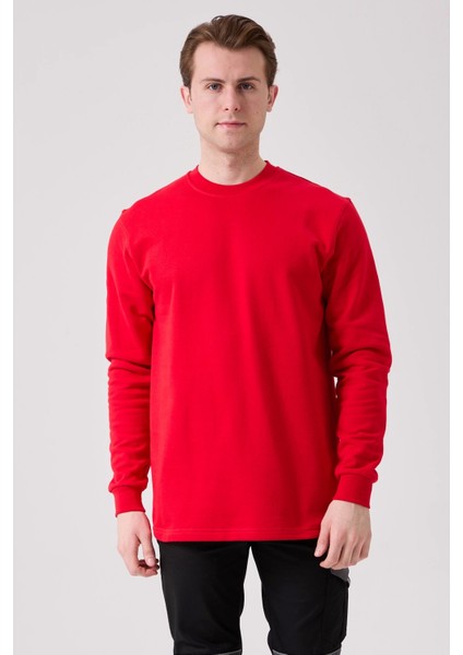 Galanthus Basic Sweatshirt - Uzun Kollu, Pamuklu, Rahat Kesim, Günlük ve İş Kullanımı İçin
