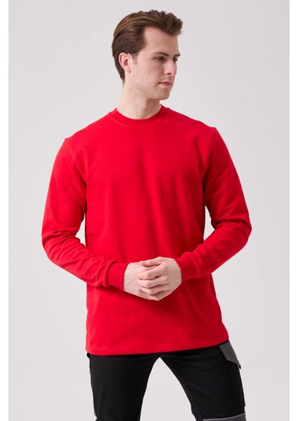 Galanthus Basic Sweatshirt - Uzun Kollu, Pamuklu, Rahat Kesim, Günlük ve İş Kullanımı İçin