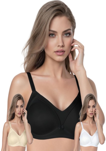 Sütyen 9150 Telsiz Desteksiz Boş Kap Sophie Toplayıcı 3 Adet Beyaz Siyah Bej B C Cup modelleri