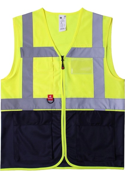 Abisko Executive Reflektörlü İş Güvenliği Yeleği - Yüksek Görünürlüklü, Çok Cepli, Dayanıklı ve Fonksiyonel