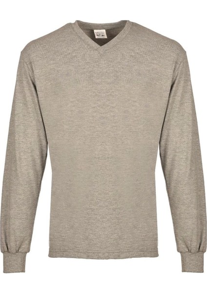 Gaura V Yaka Uzun Kollu T-Shirt - Pamuklu, Nefes Alabilir, Rahat Kesim, Günlük ve İş Kullanımı İçin