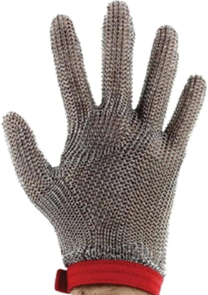 Çelik Örgülü 5 Parmak Kesilmeye Dayanıklı Güvenlik Eldiveni