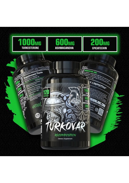 Turkovar (Turkesteron + Hint Ginseng+ Ecdysterone) 120 Kapsül