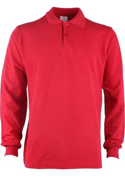Padus Pamuk Polo Yaka Uzun Kollu T-Shirt Şık ve Konforlu İş ve Genel Kullanım