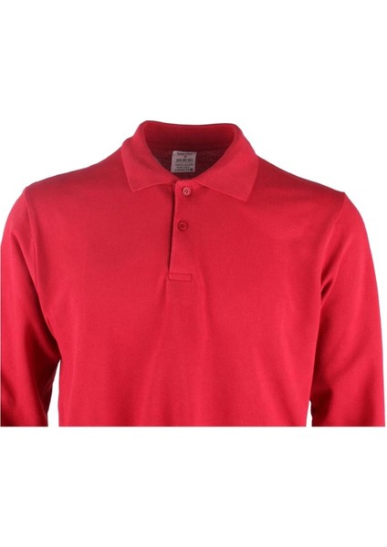Padus Pamuk Polo Yaka Uzun Kollu T-Shirt Şık ve Konforlu İş ve Genel Kullanım