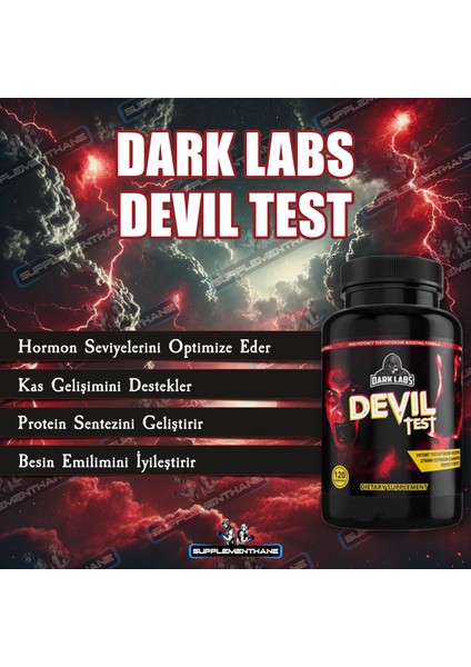 Devil Test Booster(Fadogia Agrestis +KSM66 Hint Ginseng+Resveratrol+Dopa Mucuna) 1080 Mg – 120 Caps
