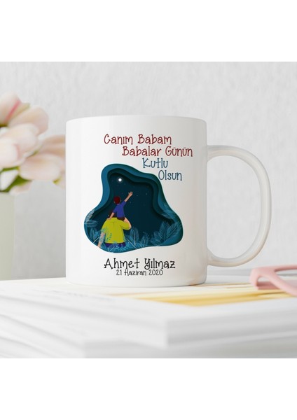 Babalar Günü Özel Tasarım Baskı Kupa Bardak