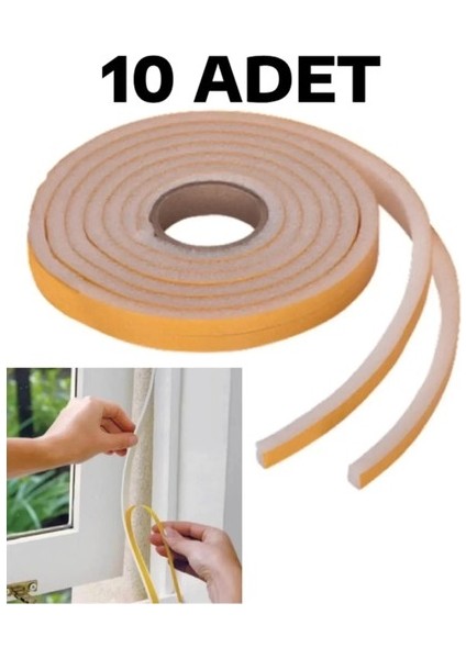 Oz cm ax 10 Adet Kapı Pencere Isı Yalıtım Süngeri Yapışkanlı Pencere Rüzgar Bandı 18 mm x 2,5 M modelleri