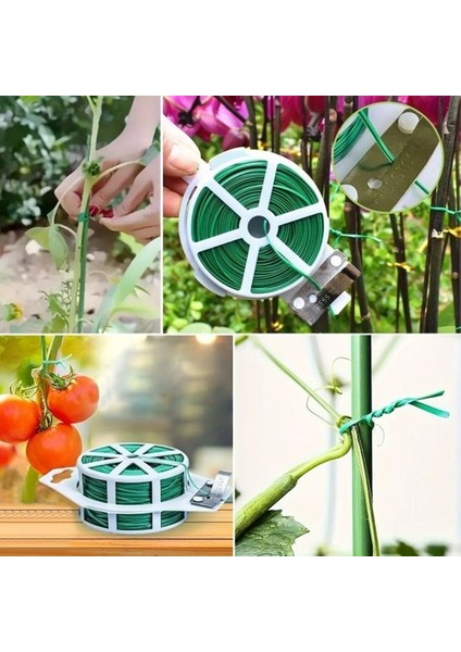 50 Metre Kendiliğinden Kesici Bıçaklı Bitki Saksı Kablo Sabitleme Teli fiyatları