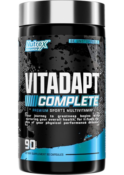 Vitadapt 24 Multivitamin For Men (Rhodiola ROSEA+KSM66 Hint Ginseng+Thiamine B1) 90 Caps