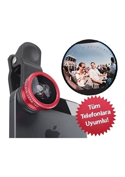 Balık Gözü Cep Telefonu Lensi (Tüm Modellere Uyumlu) modelleri