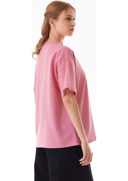 Ayıcık Nakışlı Oversize Tişört
