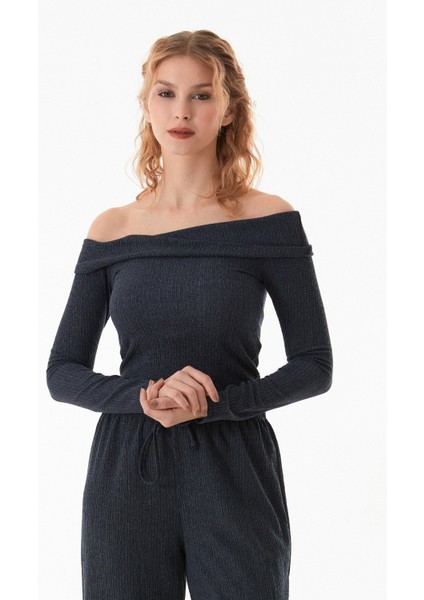 Bürümcük Kumaş Madonna Yaka Bluz modelleri