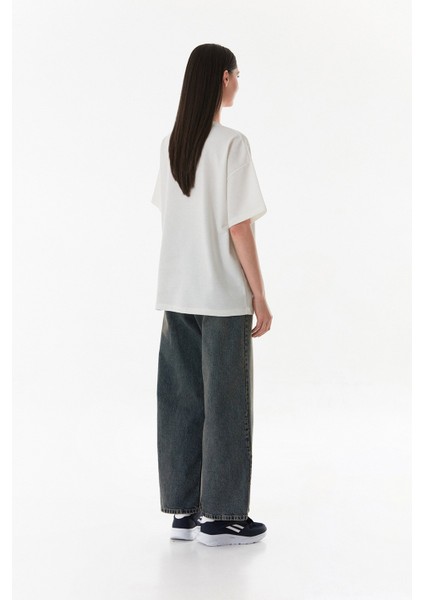 Ayıcık Nakışlı Oversize Tişört