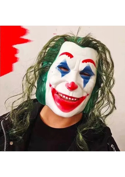 Joaquin Phoenix Joker Maskesi Yeşil Saçlı (4887)