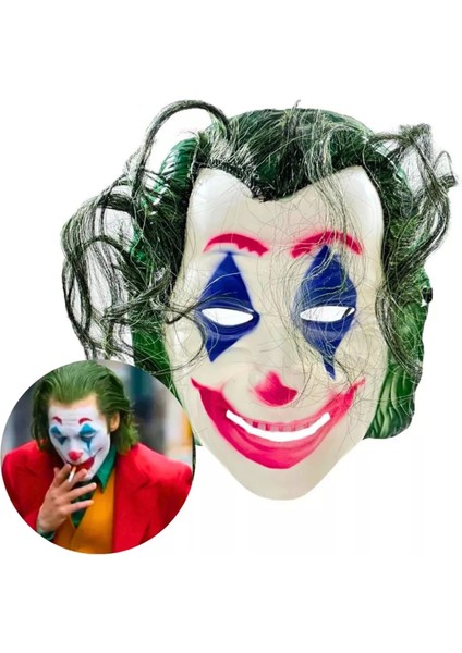 Joaquin Phoenix Joker Maskesi Yeşil Saçlı (4887)