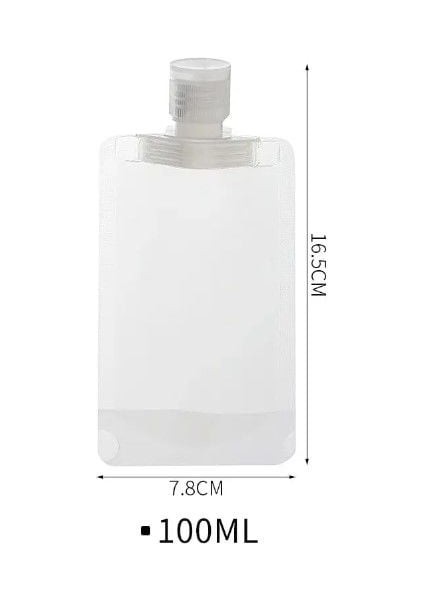3 Adet 100ML Krem Şampuan Kabı Tekrar Kullabilir Set Yeni!!!
