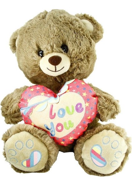 PJH2324 Peluş Kalpli Ayı Love You 30 cm