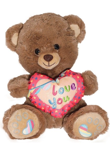 PJH2324 Peluş Kalpli Ayı Love You 30 cm