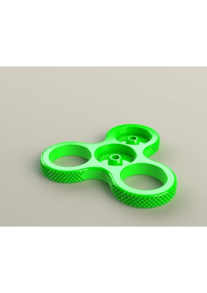 Fidget Tri-Spinner Knurled 608 Bearing