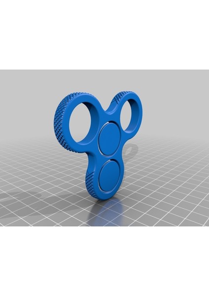 Fidget Tri-Spinner Knurled 608 Bearing