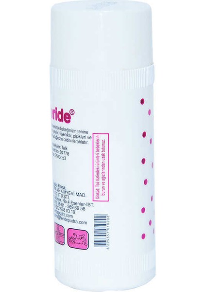 Talk Pudrası Bebek ve Çocuklar 75 gr Yeni!!!