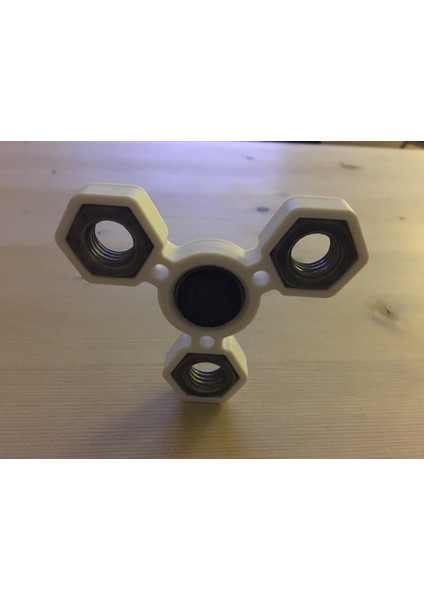 Fidget Hand Triple Spinner With 3XM14 Hex Nuts