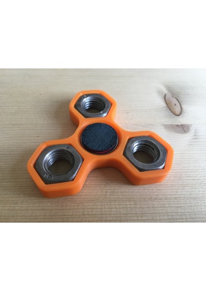 Fidget Hand Triple Spinner With 3XM14 Hex Nuts