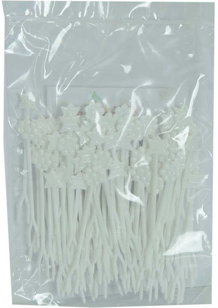 Plastik Cips Börek Tatlı Şeytan Çatalı Beyaz 100 Adet Paket Yeni!!!