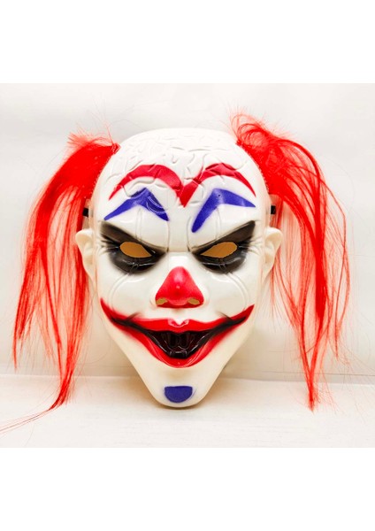 Kızıl Saçlı Joker Palyaço Maskesi