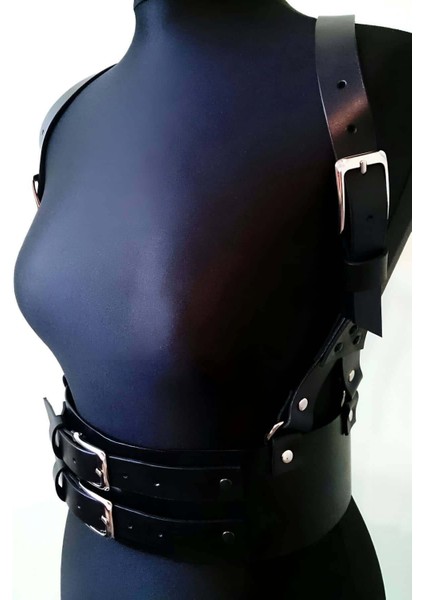Kampanya Estevia Jrt Deri Korse Harness, Şık Elbise Kemeri - 914 Yeni!!!