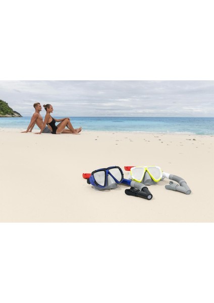 Kampanya Estevia Grbz Dominator 2 Aynalı Maske Snorkel Set - 24053 Yeni!!!