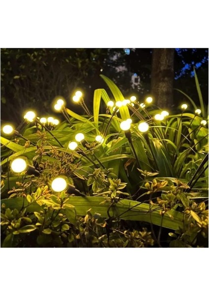 8 Led'li Güneş Enerjili Bahçe Çiti Aydınlatma Lamba (Sarı) Yeni!!!