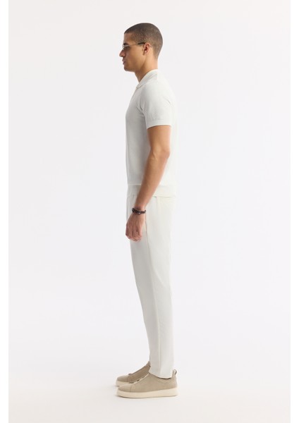 Erkek Ekru Polo Yaka Viskon Karışımlı Basic Triko Regular Fit T-Shirt B005120 modelleri