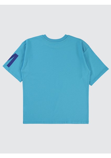 Erkek Çocuk Tişört 10-13 Yaş Turkuaz modelleri