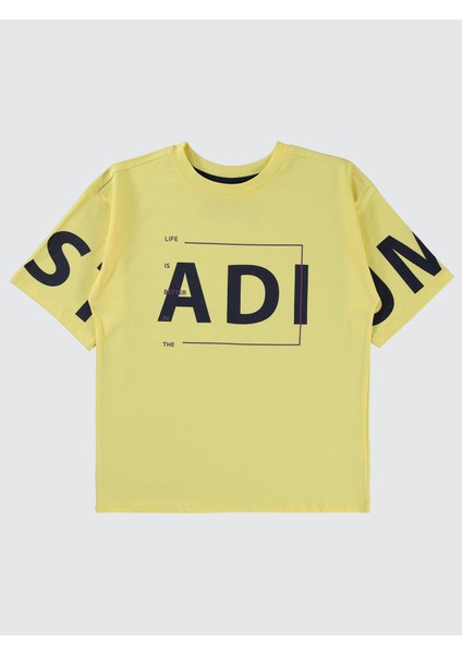 Erkek Çocuk Tişört 10-13 Yaş Açık Sarı fiyatları