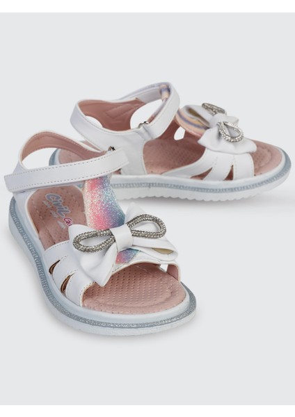 Kız Çocuk Sandalet 26-30 Numara Beyaz fiyatları
