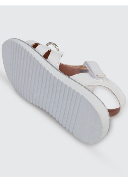 Kız Çocuk Sandalet 26-30 Numara Beyaz indirimleri