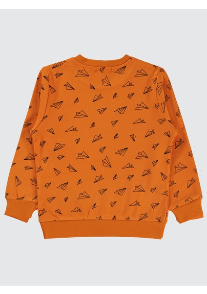 Erkek Çocuk Sweatshirt 2-5 Yaş Koyu Oranj fiyatları