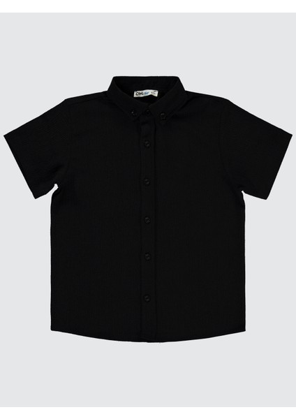 Erkek Çocuk Gömlek 10-13 Yaş Siyah