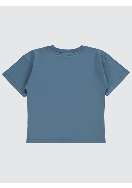 Erkek Çocuk Oversize Tişört 2-5 Yaş Indigo fiyatları