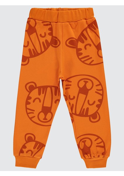 Erkek Çocuk Eşofman Altı 2-5 Yaş Koyu Oranj